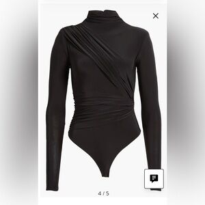Elegant Black Long Sleeve Bodysuit